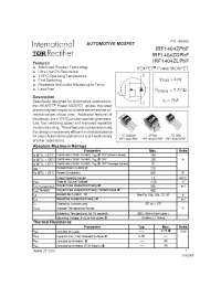 Datasheet IRF1404Z manufacturer IRF